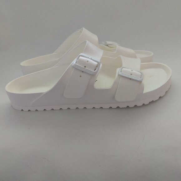 Birkenstock Shoes - BIRKENSTOCK Size L 10 M8 White Sandals 2 Strap